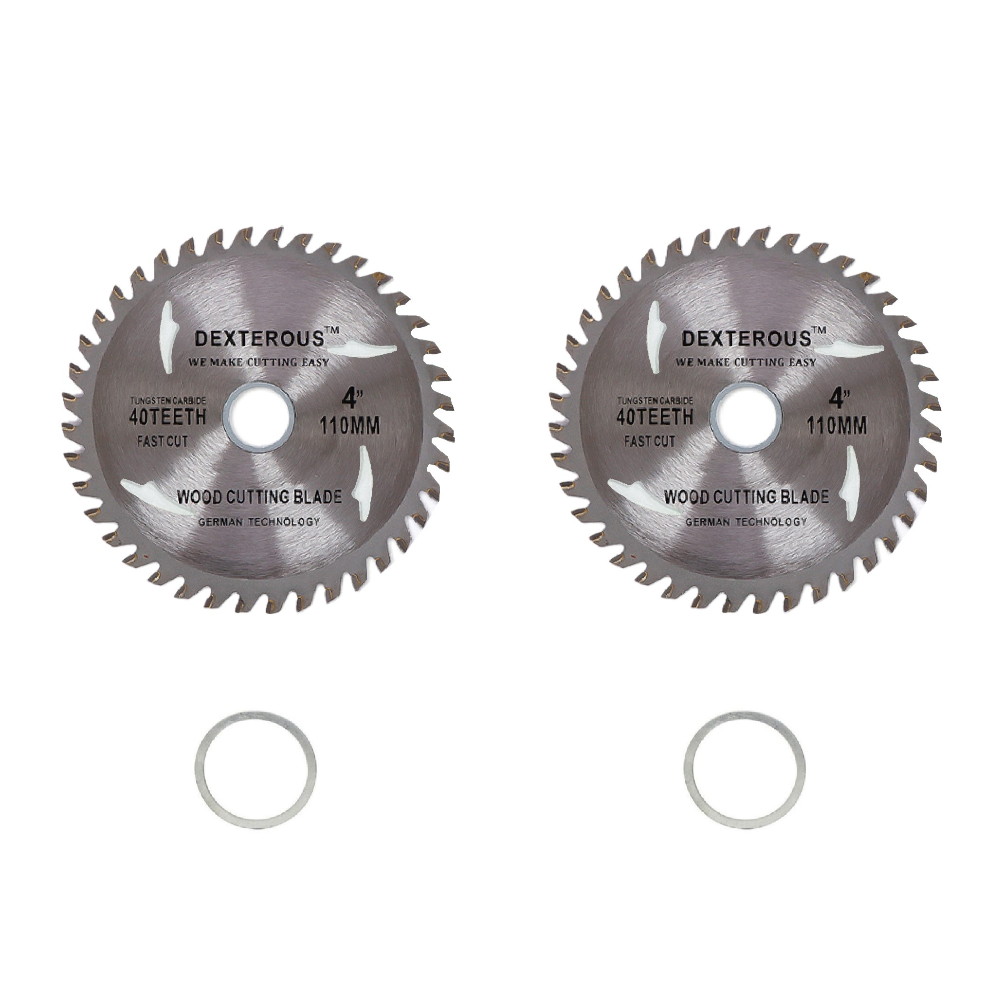 4인치 목공용 그라인더날 110mm 2개입 톱수40개 초경팁 목재용 절단날 원형 톱날 초경 톱수40개 팁쏘 목공날 목공톱날 10,900원