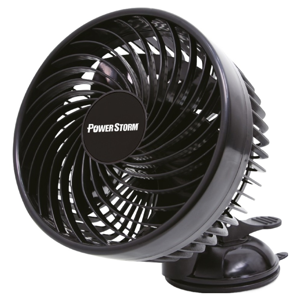 파워스톰 17cm 대형 날개 흡착형 차량용 서큘레이터 24V, 60025622, 블랙 33,000원