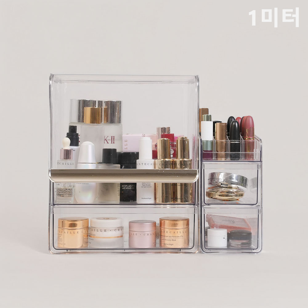 1미터 [ 대용량 ] 특대형 멀티 화장품 정리대 정리함 수납함 투명, 투명, 1개 29,980원