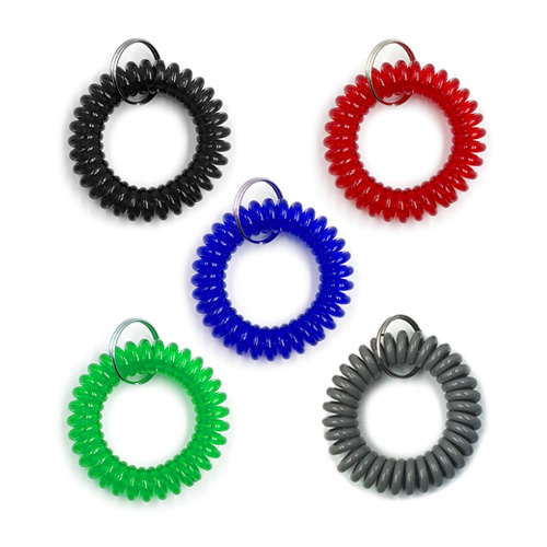 키밴드몰 [스프링줄] 헬스장 사우나 싸우나 찜질방 수영장 키고리 손목 밴드 팔찌 줄 시계 키택 온천 고리 필라테스 요가 밴드 옷장 락카 락커 키 번호 키링 신발장 서랍장 열쇠, 검정색, 1개 400원