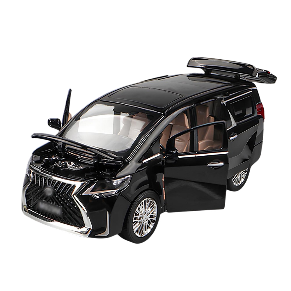 다이캐스트 금속 1:24 렉서스 LM300h 미니밴 럭셔리밴 합금 풀백 자동차 모형, 1개, 블랙 39,800원