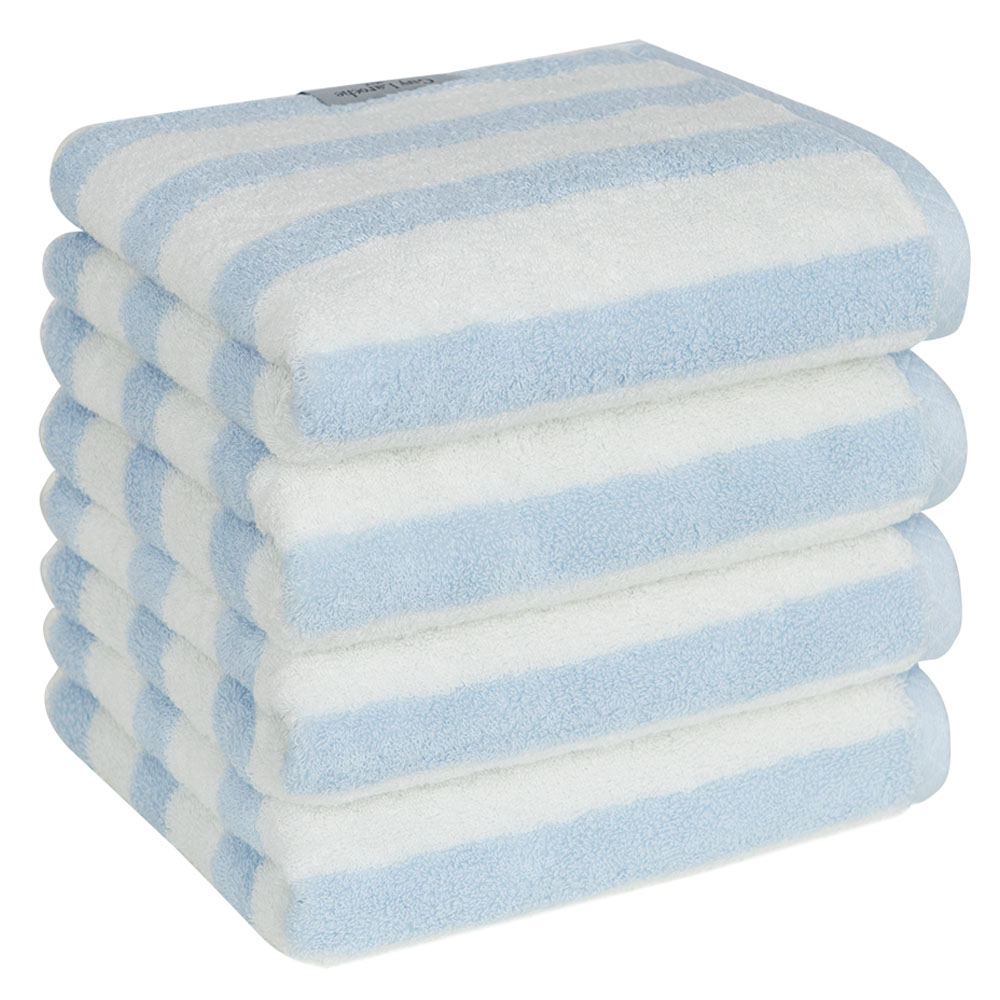 기라로쉬 프리미엄 선염라인 타올 200g 40수 코마사, 스트라이프블루, 4개, 현재가 29,280원