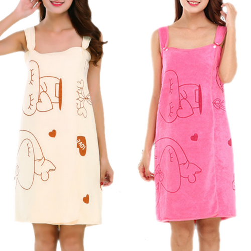 다정다감 토끼 샤워가운 타올 2종 세트 80 x 135 cm 79,580원