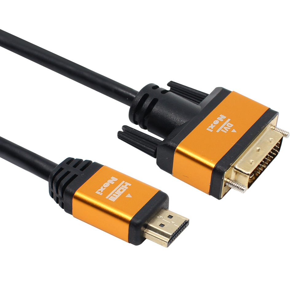 넥시 HDMI 2.0 to DVI 골드메탈 모니터 케이블 V2.0, 1개, 1.5m 3,720원
