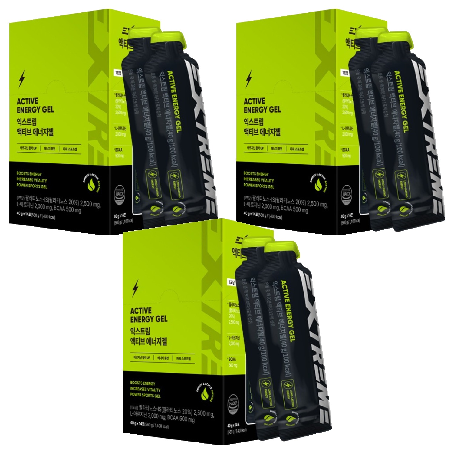 익스트림 액티브 에너지젤, 560g, 3개 59,220원
