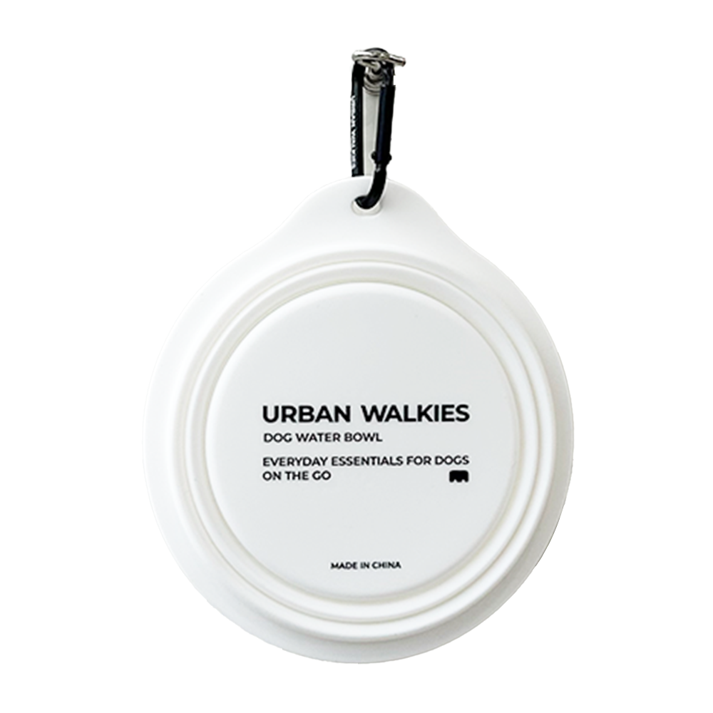 어반워키스 강아지 휴대용 접이식 실리콘 물그릇 350ml, 1개, 화이트 7,860원