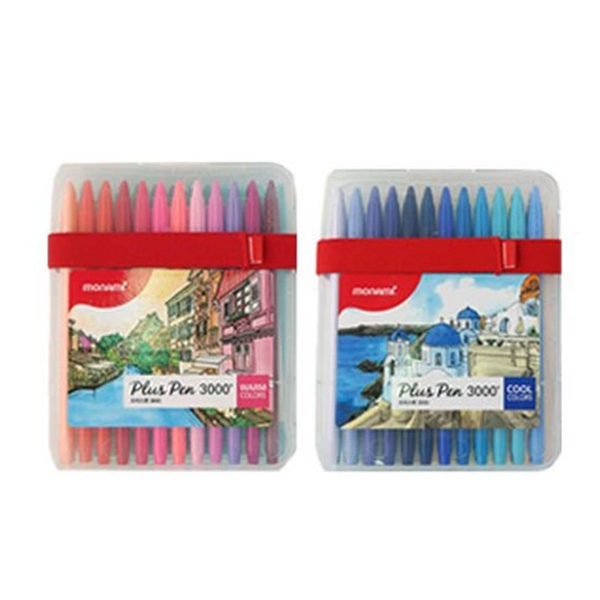 모나미 프러스펜 3000 2종 x 2p 세트, 24색(웜), 24색(쿨), 1세트 16,280원
