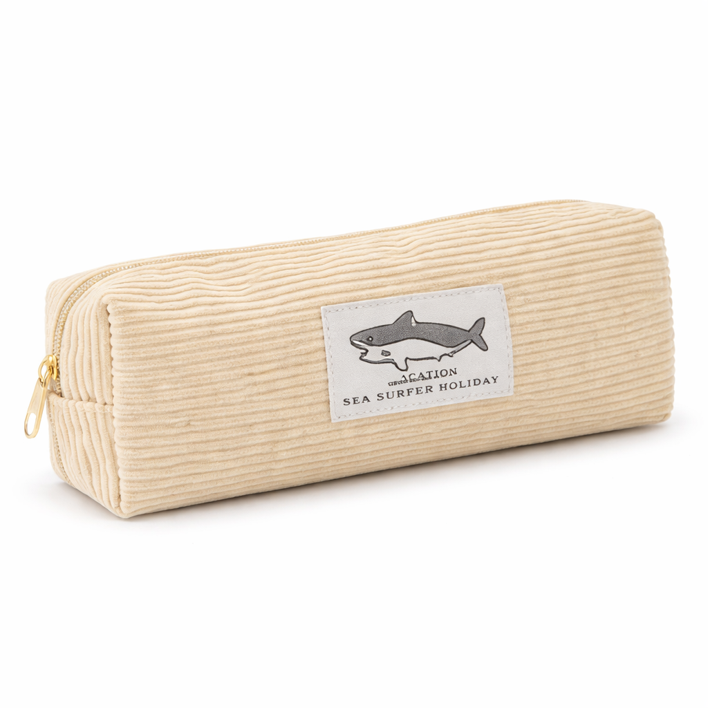 코듀로이 골덴 필통 다용도 파우치 새학기 학생, 1개, 크림 6,400원