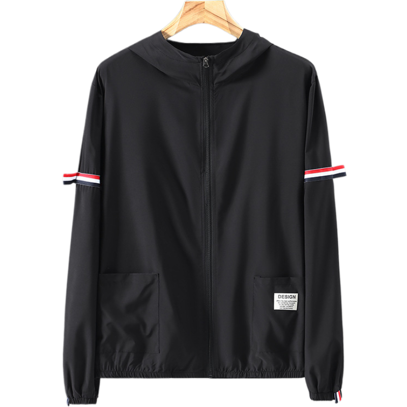 쥬엔리치 바람막이 남성 빅사이즈 4XL-10XL 아이스 실크 후드 집업 자켓 여름 루즈핏 28,800원