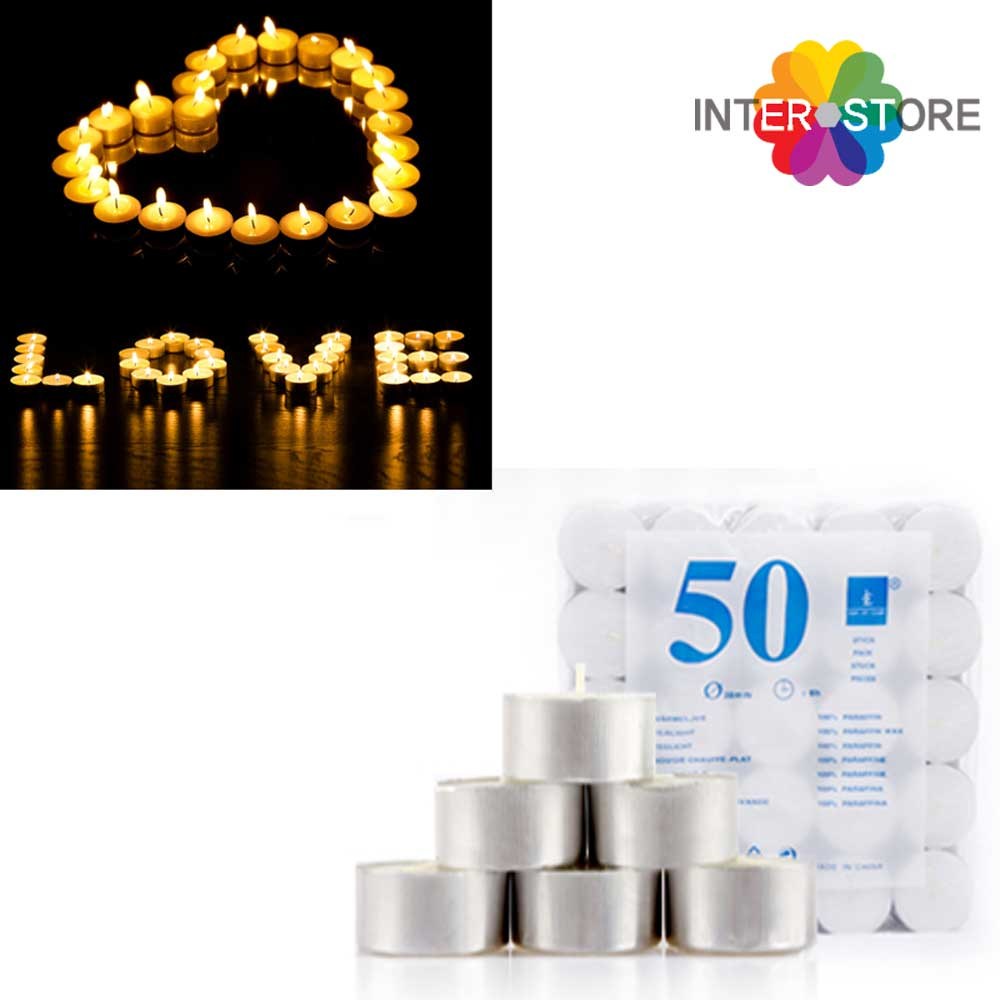 인터스토어 미니 초 양초 티라이트 캔들 이벤트 프로포즈 용품/ 2.5시간 50개입 5,900원