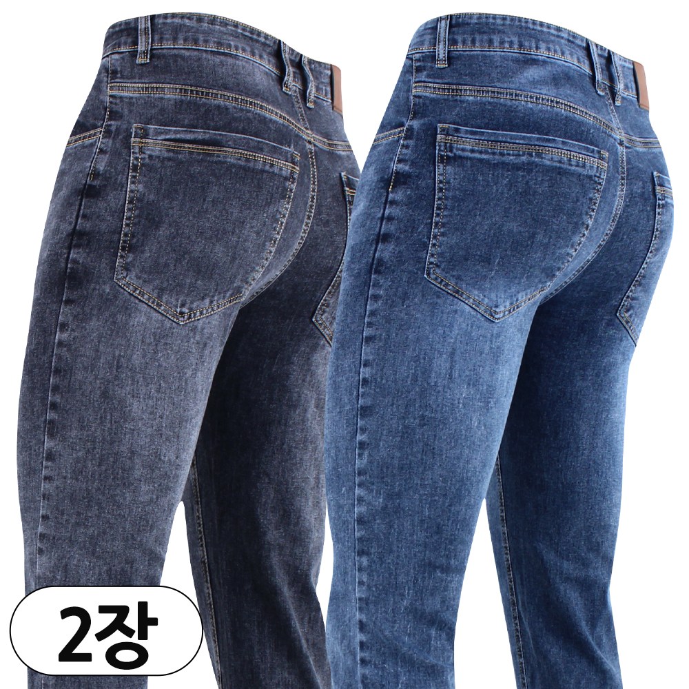 2장 [더빅보스] 봄 여름 가을 남성용 DS2 입을수록 편한 데님  _  스판 청바지 가볍고 멋스런 디자인과 핏 빅사이즈 B923 39,800원