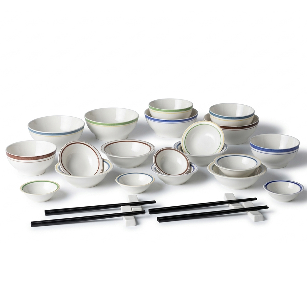 블라썸 루미에르 라인 혼합 컬러 2인 4인 28p 도자기 홈세트, 1개 46,550원