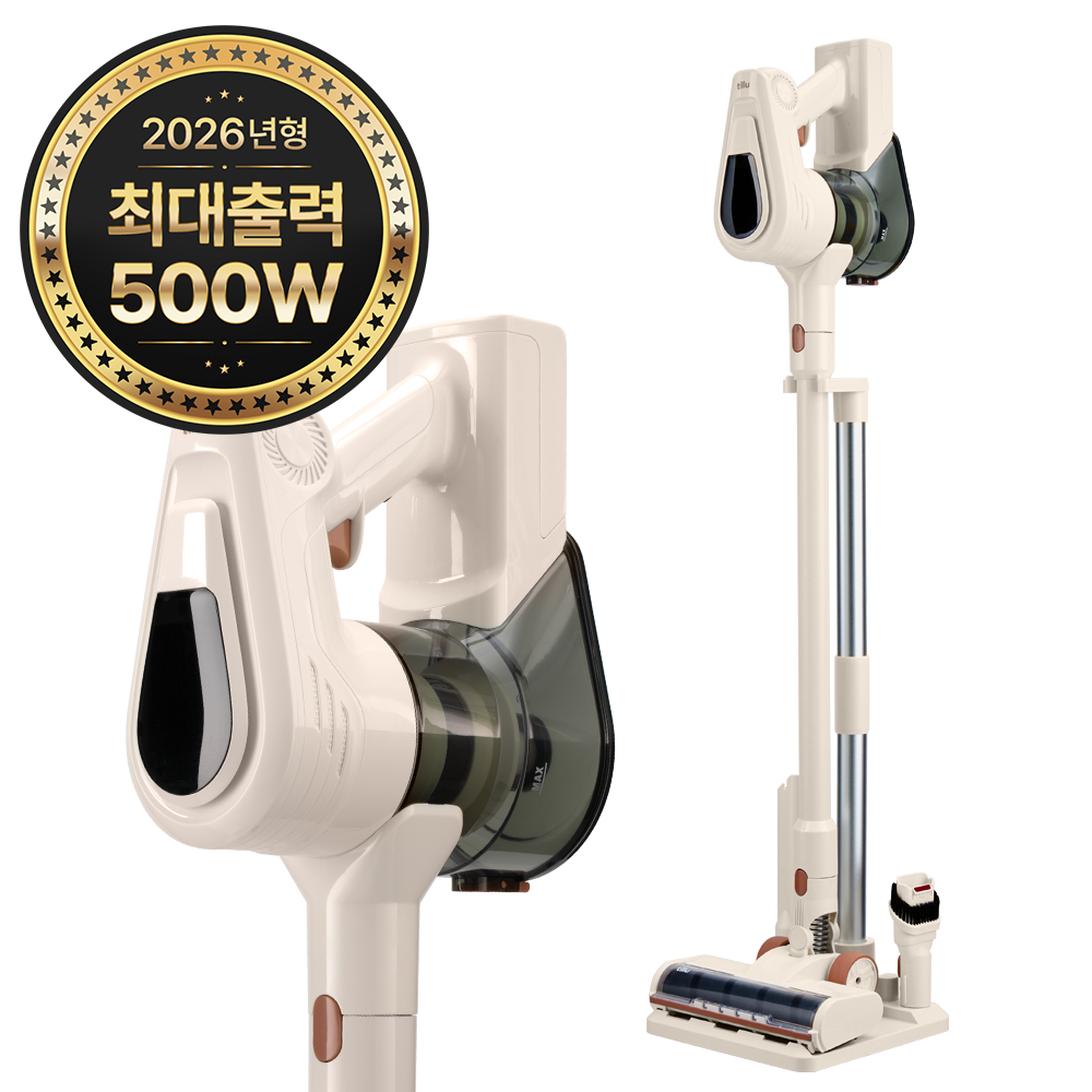틸루 스톰 2026년형 차이슨 500W BLDC 무선 스틱 청소기 거치대 + 구성품, 아이보리무드 188,300원