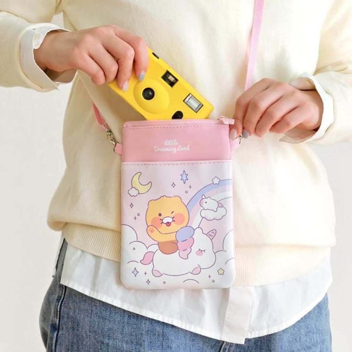 [카카오리틀프렌즈 드리밍 크로스백] 초등크로스백 여아크로스백 핸드폰가방 유아가방 아동가방 8,460원