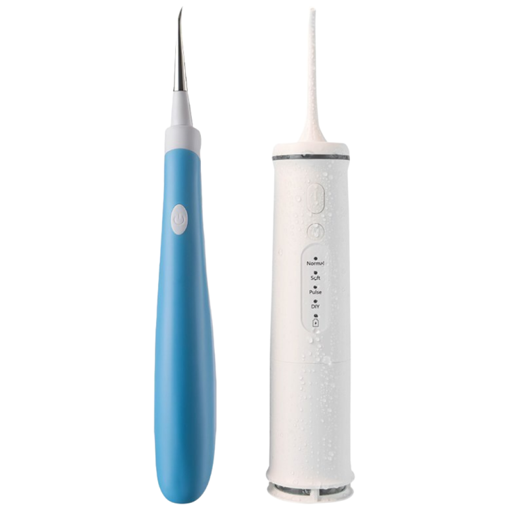 [치과공식판매] 원웨이 워터 구강세정기 무선 물치실 휴대용 구강청결기 라이트 V3 1+1, 2개, 블랙, 현재가 80,500원