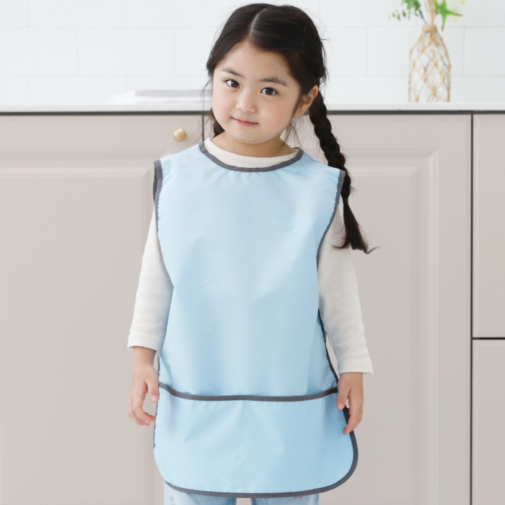 베베슈에뜨 여아용 딥파스텔 방수 민소매 앞치마 15,500원