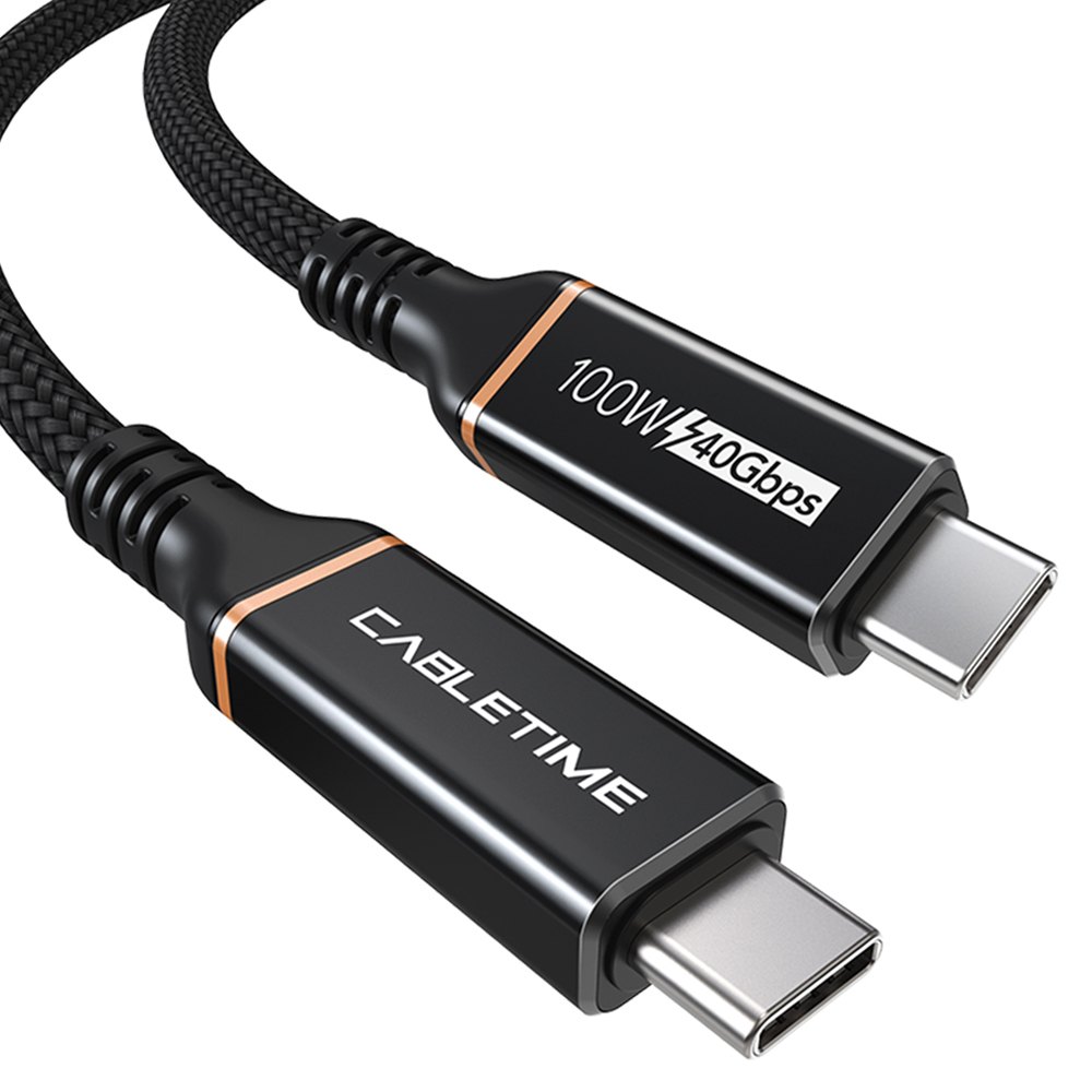 케이블타임 USB4 Gen3 썬더볼트4 지원 40Gbps 8K C타입-C타입 케이블 CU40, 0.5m, 1개 12,900원