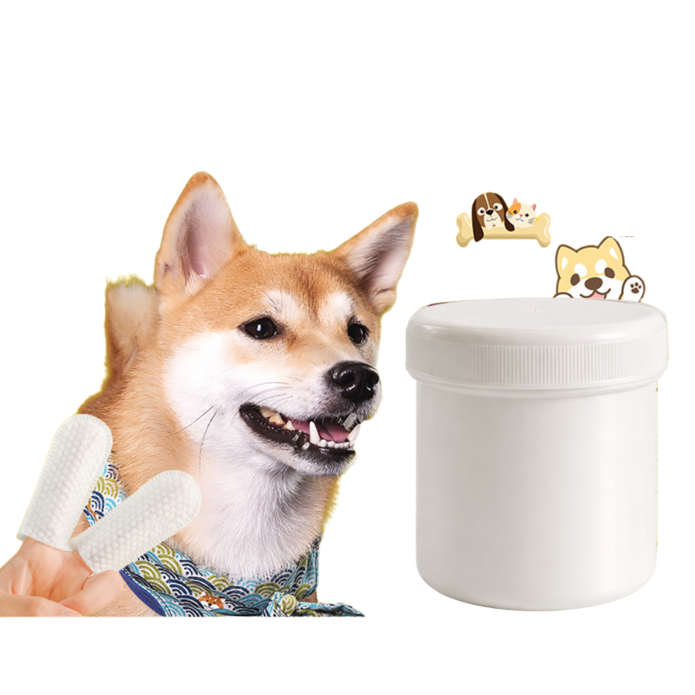 소소무역 반려동물 일회용 칫솔 치카 패드 강아지 고양이 겸용, 50개, 화이트 8,490원