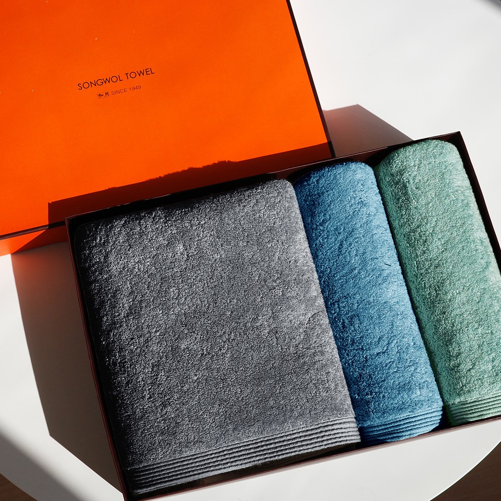 송월 몬테스 40수 220g 세면타월 2장 + 500g 바스타월 1장 선물세트, 1세트, 혼합 SET4 32,000원