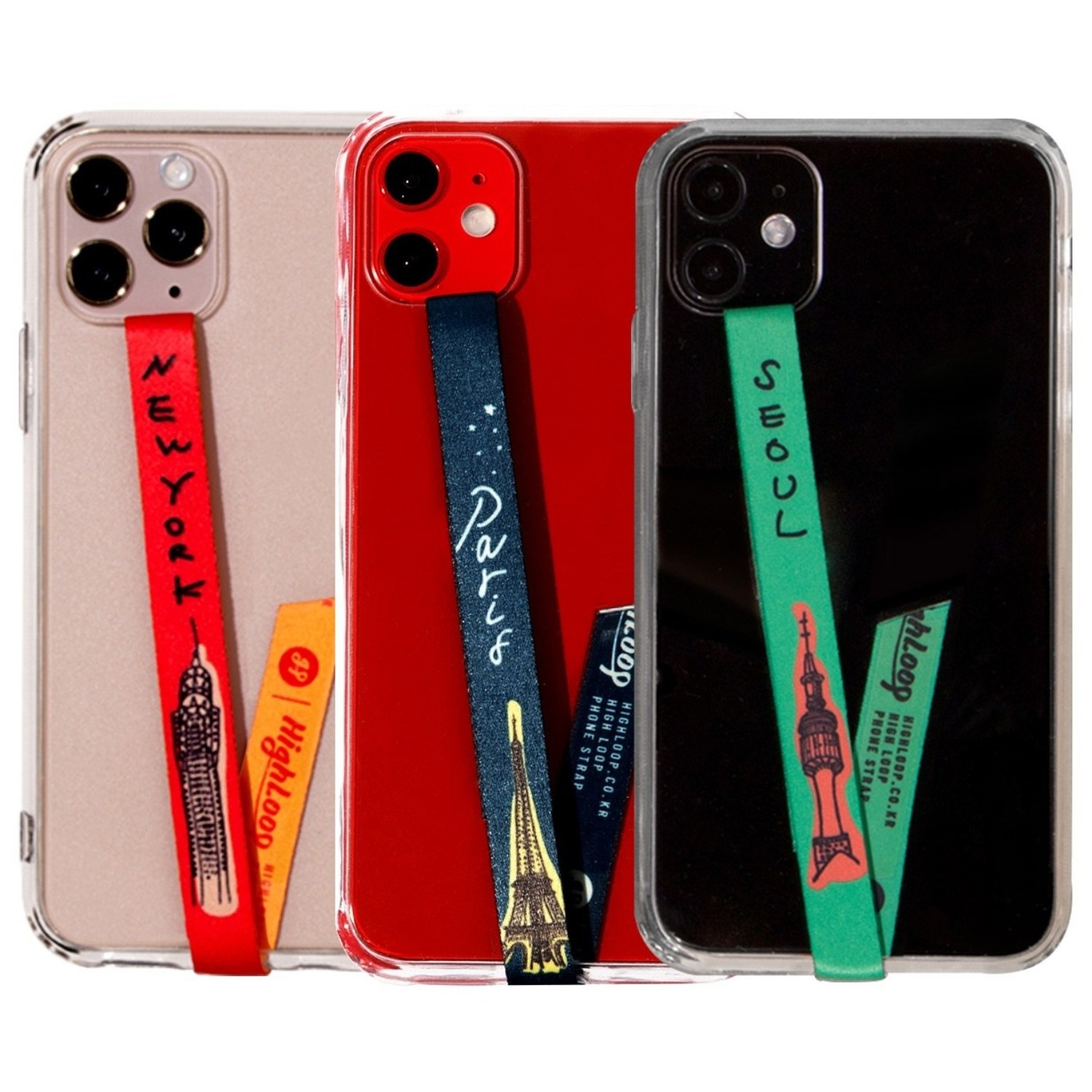 하이루프 HIGHLOOP 오리지널 핑거스트랩 핸드폰 줄 폰스트랩 3개세트, 1개, PS01.City 12,800원