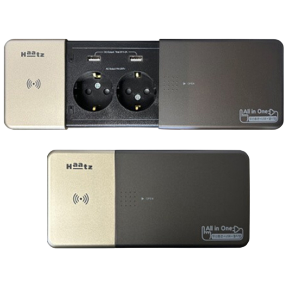 하츠 슬라이드 빌트인 콘센트 MUQMT-2100 USB 무선충전, 1개 90,000원