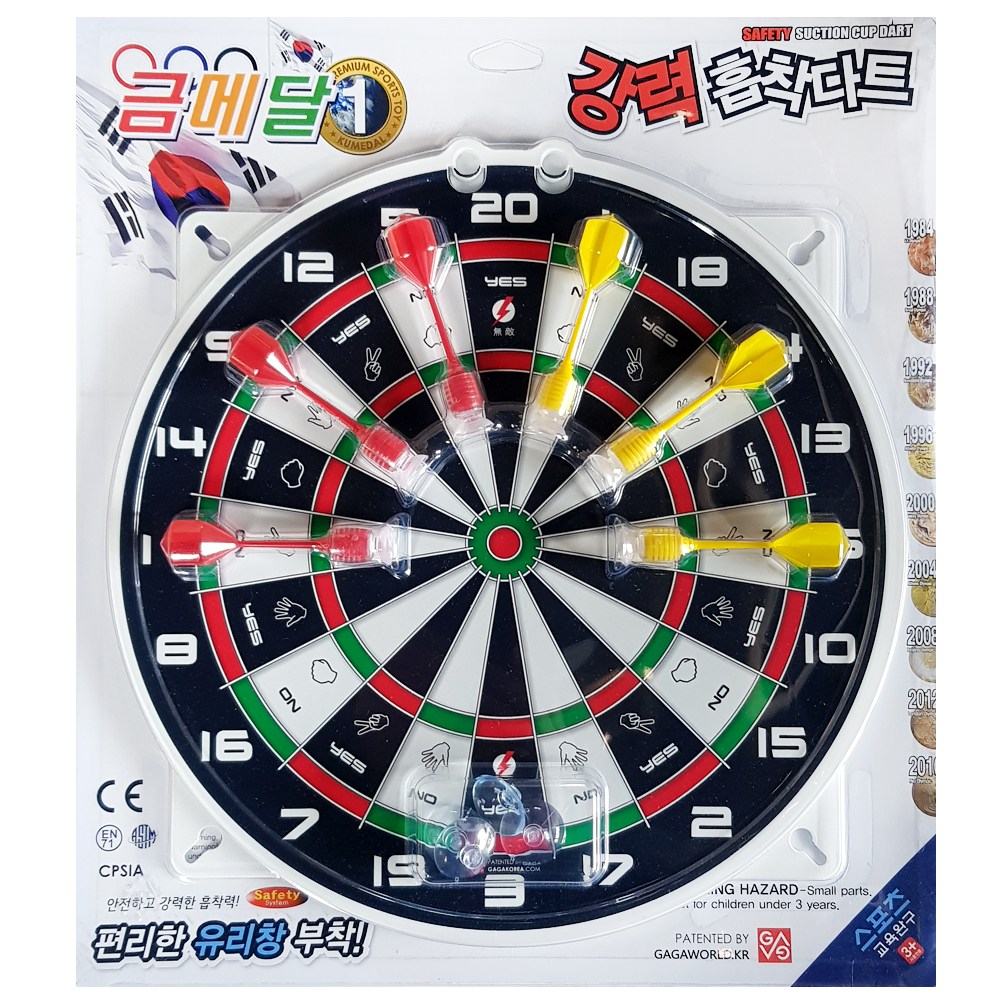금메달 키즈 흡착다트 실내운동 시니어, 1개, 혼합색상 8,400원