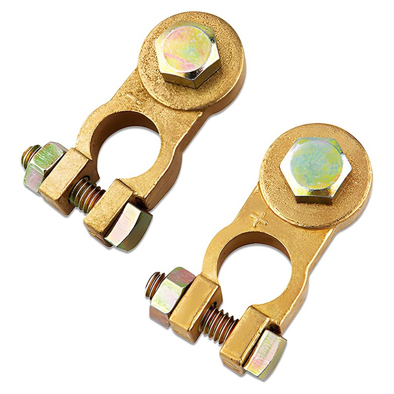 LINJIN 자동차 밧데리 터미널 밧데리 터미널 단자 / 황동 음극(-) 양극(+) 1세트, 2개 11,800원