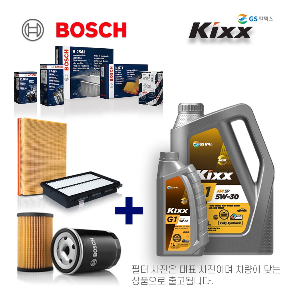 뉴 QM6 2.0 LPG (21년식 이후) 킥스합성유+보쉬필터 세트, 2000ml 75,470원