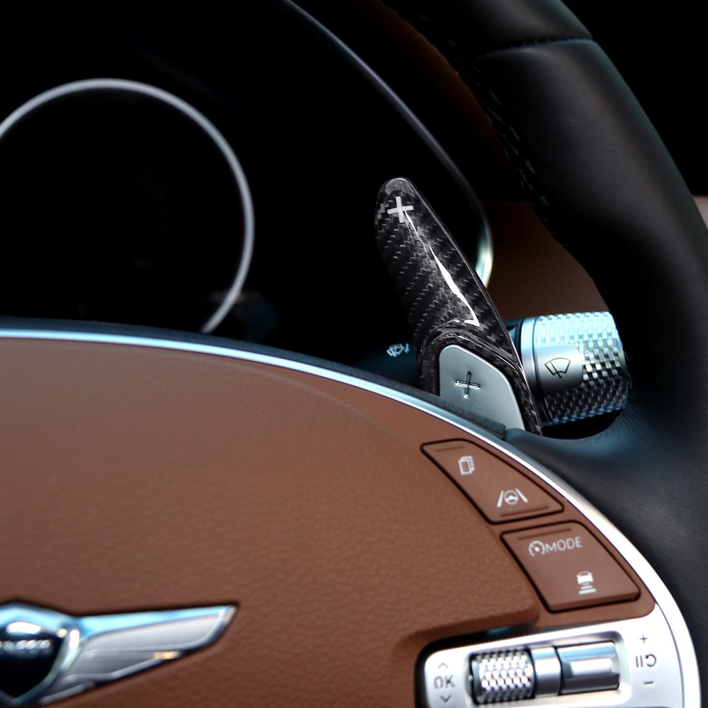 더블랙 호환 G80 RG3 튜닝 용품 패들쉬프트 연장킷 리얼카본 몰딩 호환 110,000원