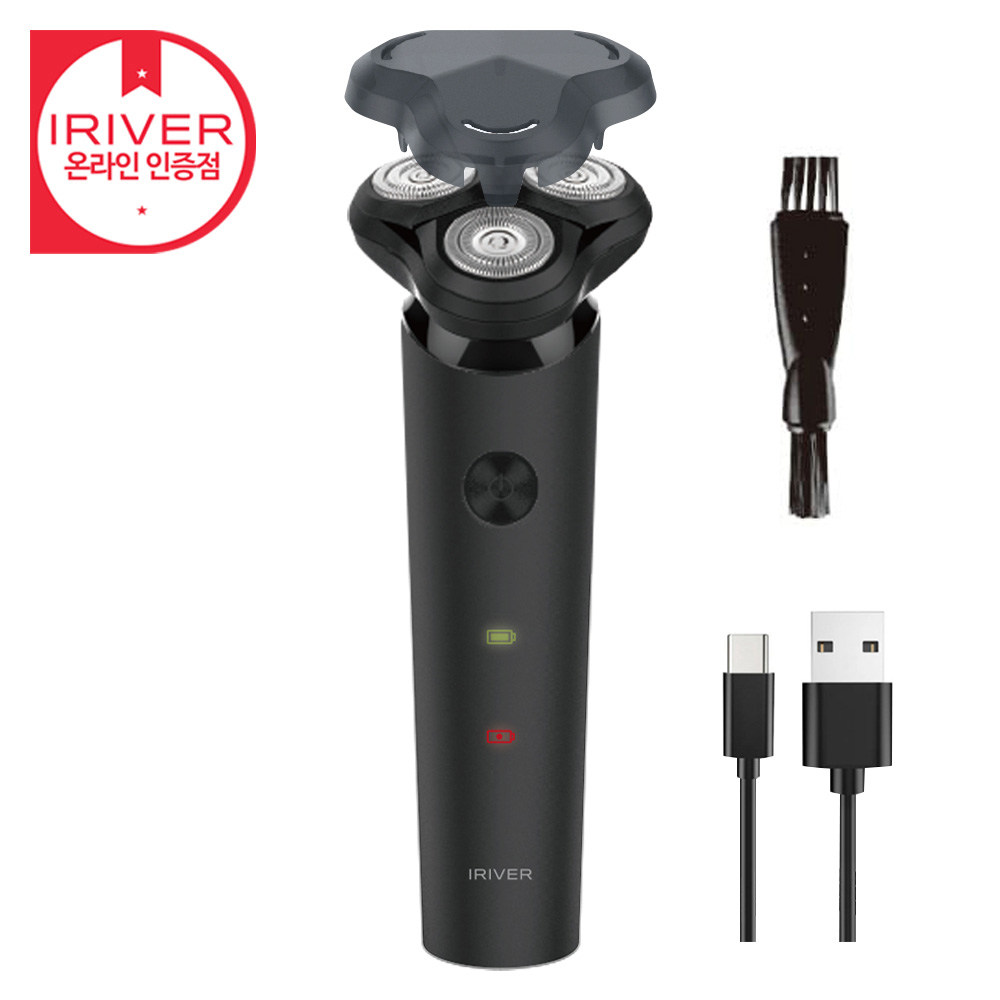 아이리버 IYS-200 휴대용 충전식 전기 면도기 전동 전자 자동 건식 여행용 C타입충전 LED충전표시등 마그네틱 3방향 플로팅헤드 듀얼블레이드 탈부착 원클릭작동 헤드보호캡 32,900원