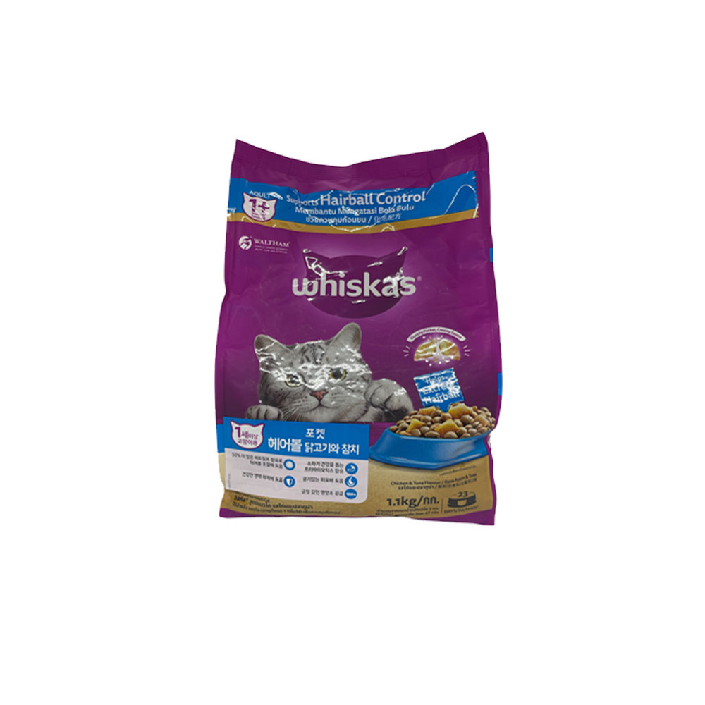 위스카스 포켓 헤어볼 닭고기와 참치 무료배송, 1.1kg, 10개, 닭+참치 96,950원