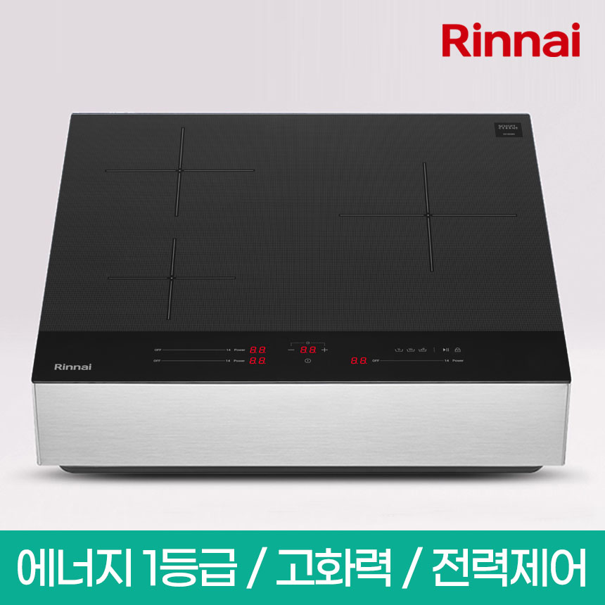 린나이 1등급 3구 인덕션 프리스탠딩 전기레인지 전기렌지 IHM16BS (자가설치/택배발송) 438,000원