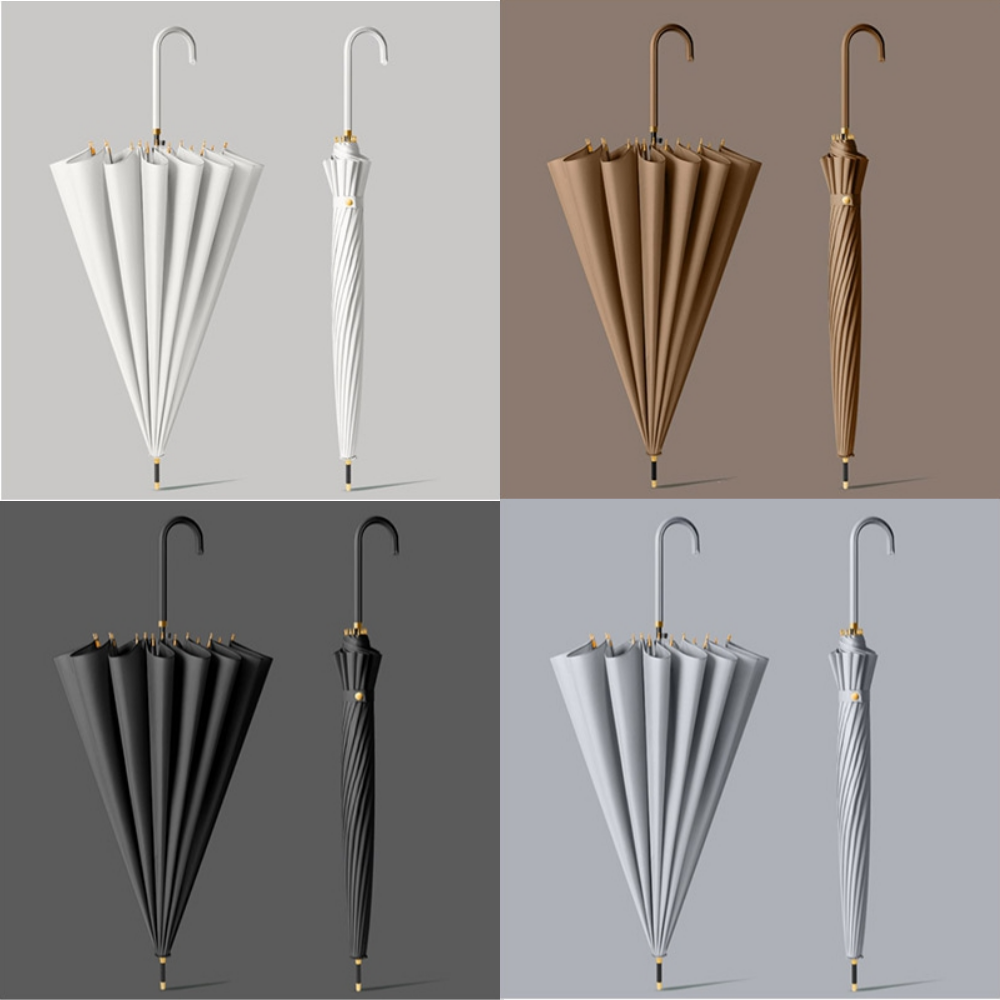 고즈웰컴퍼니 튼튼한 16살대 파스텔 장우산 경량 가벼운 대형 우산 우양산 양산 15,900원