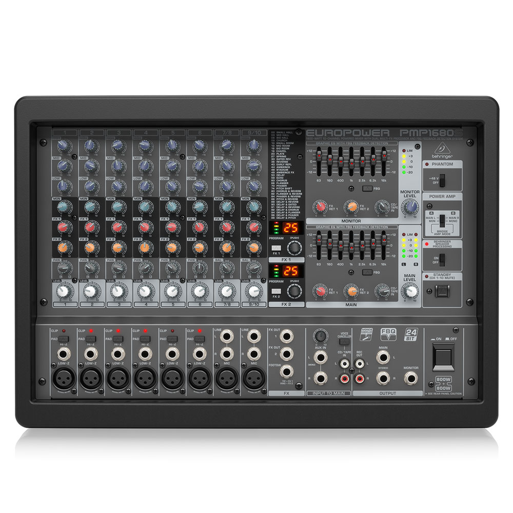 베링거 PMP1680S 10채널 파워드믹서 1600W, 단일상품 652,000원