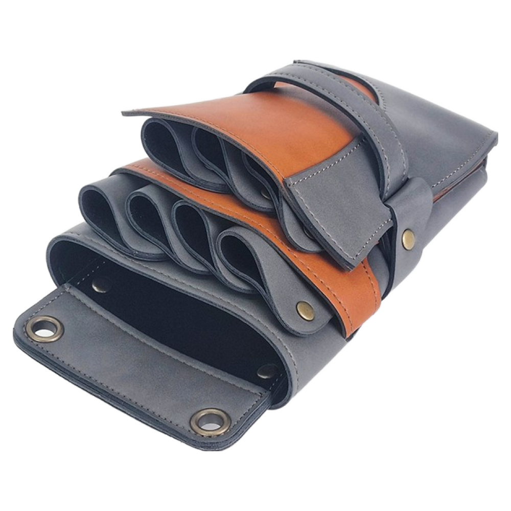 가벼운가방 가위집 미용가위가방 가위파우치 미용가위케이스 투톤칼라 7정용, 1개, 그레이+브라운 56,000원