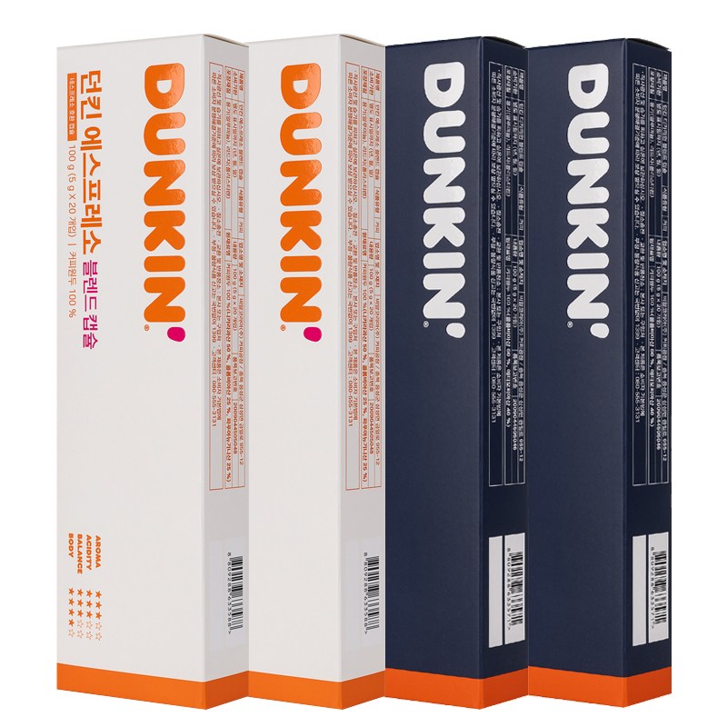 [80캡슐] 던킨 네스프레소 호환 에스프레소40입+디카페인40입, 1개 31,900원