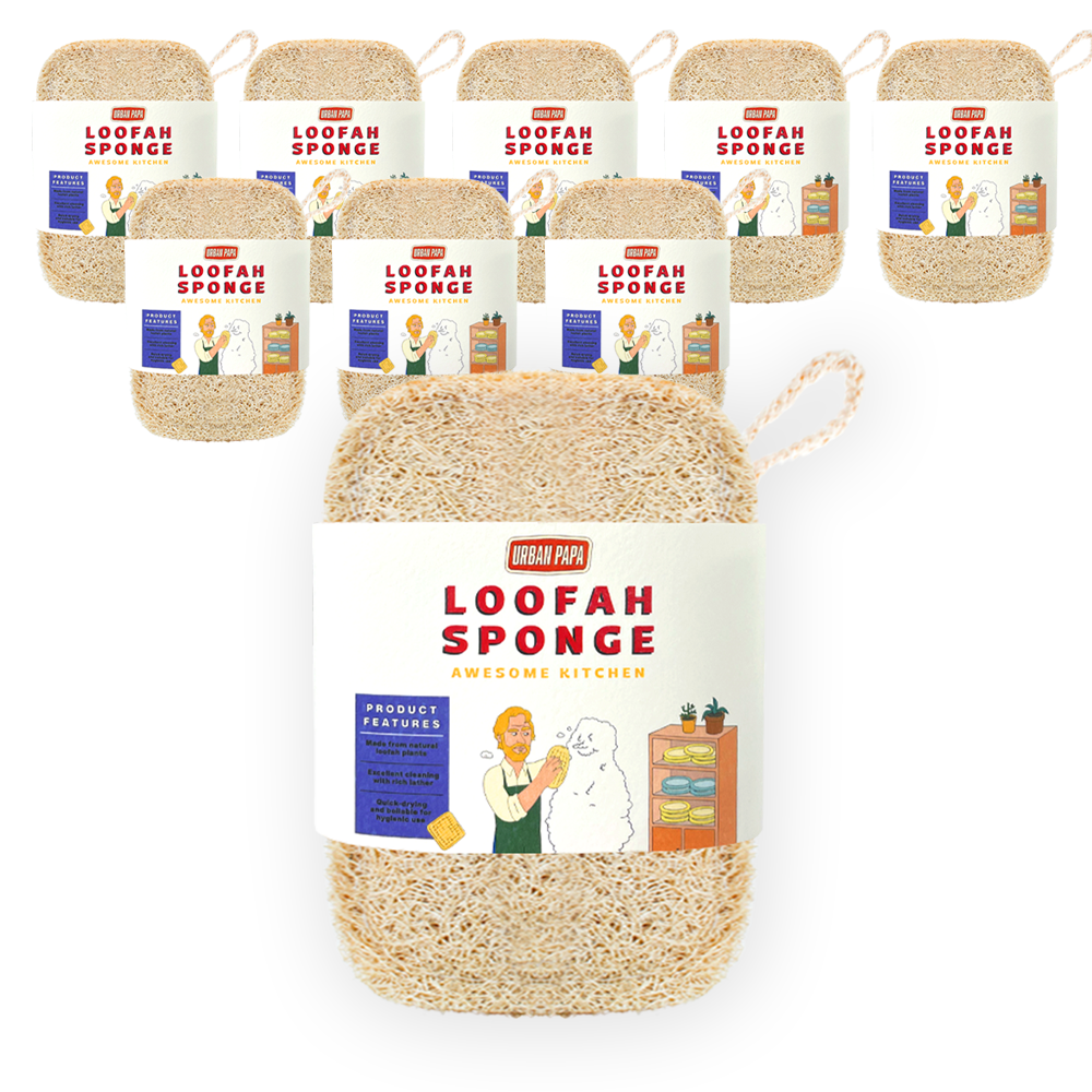 어반파파 어썸루파 천연수세미(대형), 3개, 3세트 친환경 제로웨이스트 미세플라스틱제로 집들이선물, 3개입, 3개 26,690원