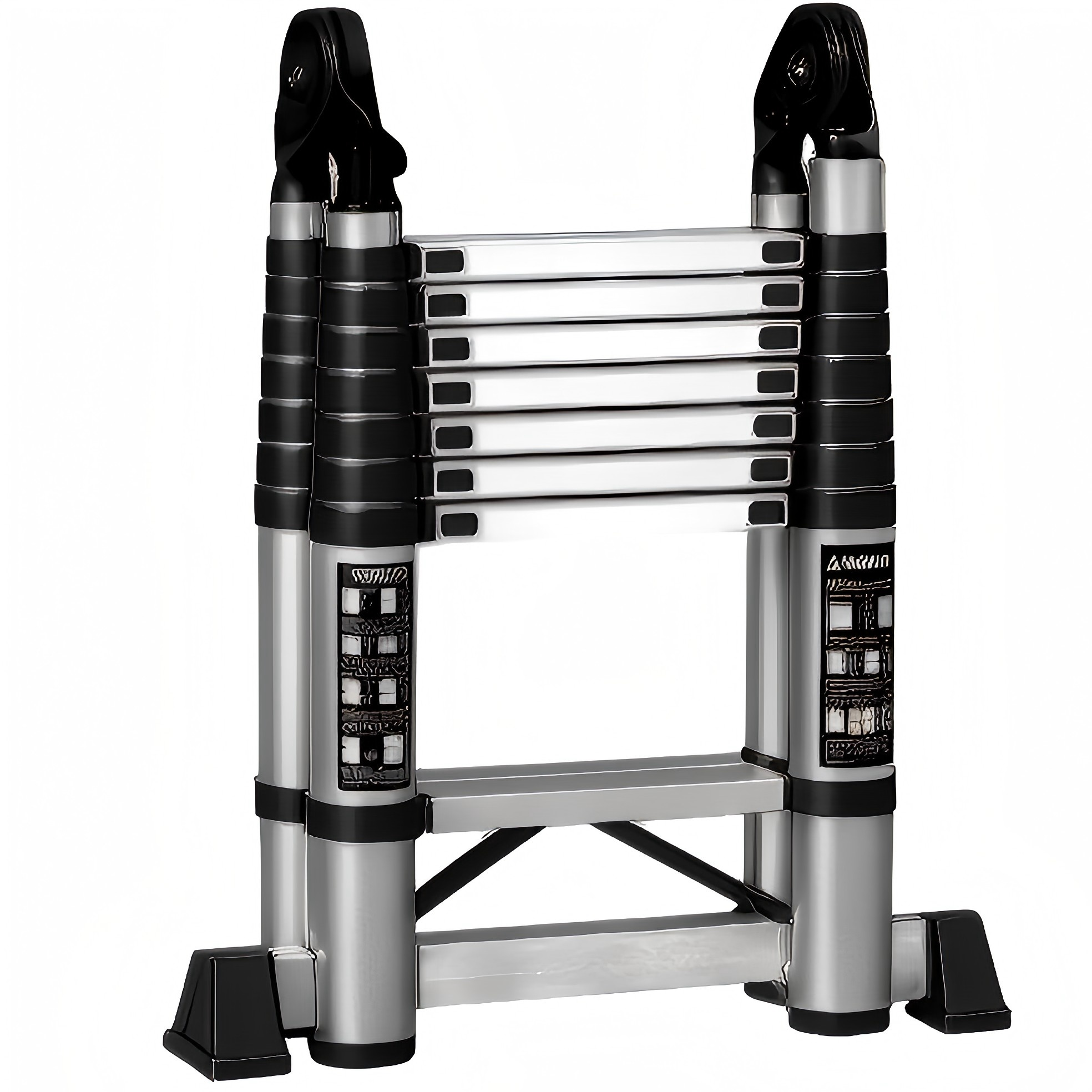 EBEAUTYDAY 스텐 접이식 사다리 A형 H형 겸용 튼튼한 고강도 안전발판 미끄럼방지 높이조절 가정용 사다리, 1개 260,000원