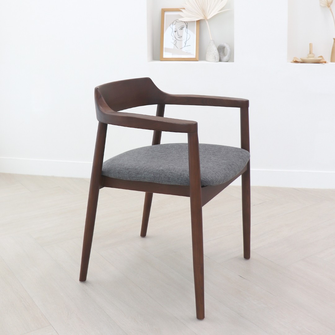 파스텔우드 선암 에쉬원목 인테리어 카페 식탁의자, 1개, 브라운 110,000원