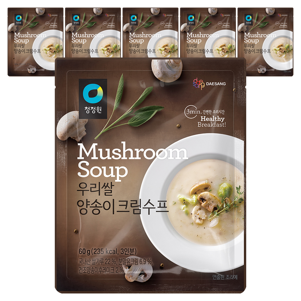 청정원 우리쌀 양송이 크림수프 5,930원