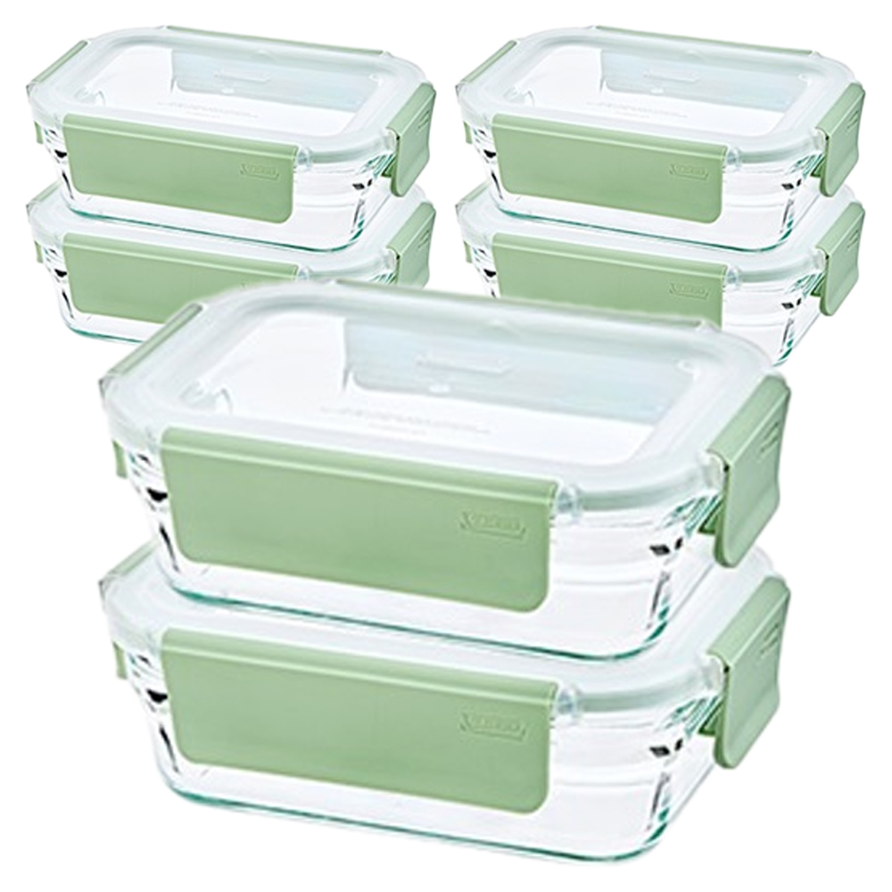 글라스락 퓨어 릴렉스 그린 직사각 밀폐용기 19,980원