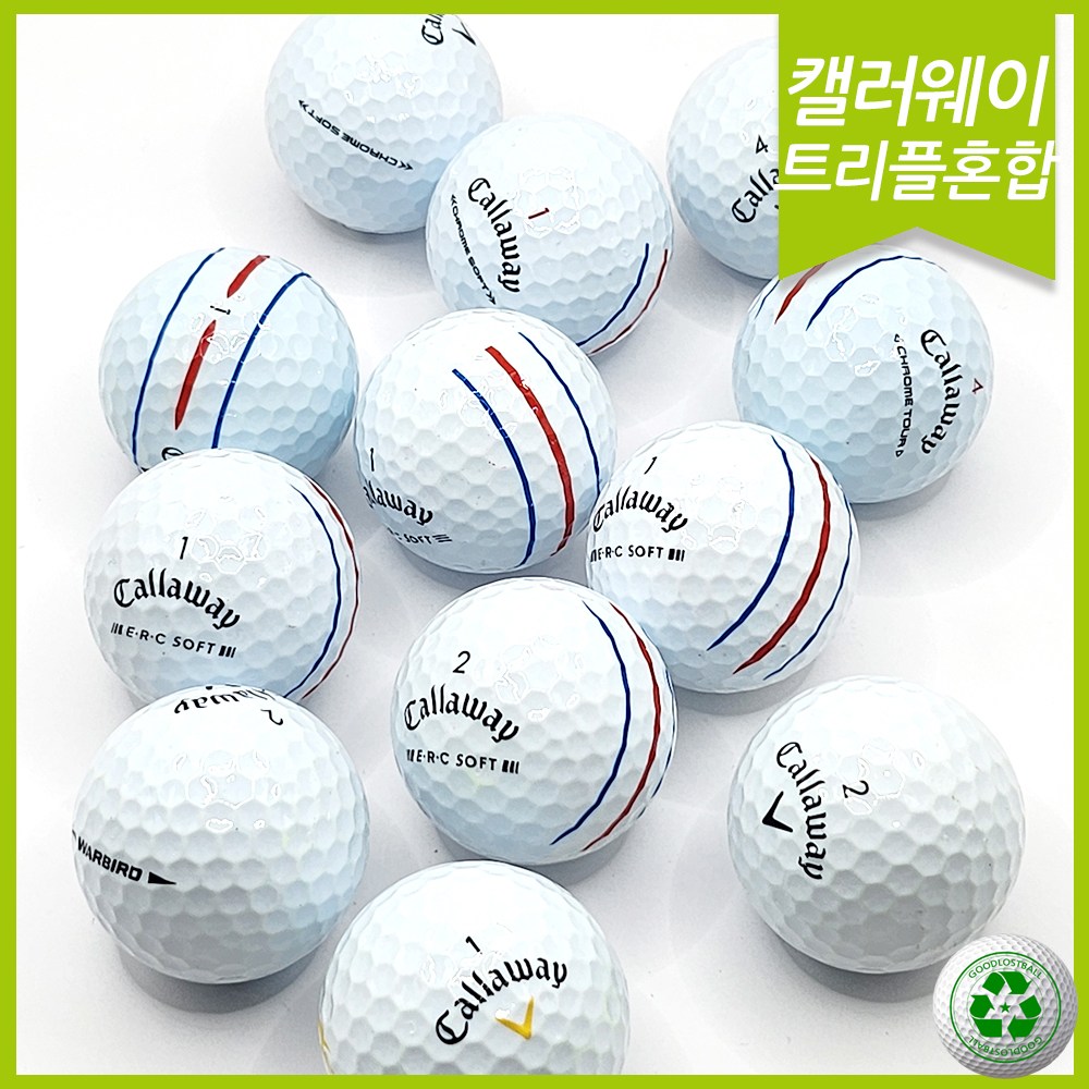 [더클린골프] 캘러웨이 트리플트랙 삼선 SA+급 깨끗한 로스트볼 30개 60,550원