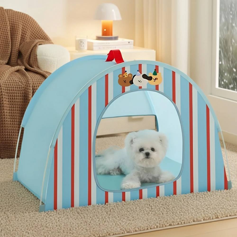 Tinduo 강아지텐트하우스 접이식 사계절용 밀폐형 애견집 중형견 가능 고양이집 텐트하우스 겸용 반려동물용품 13,900원