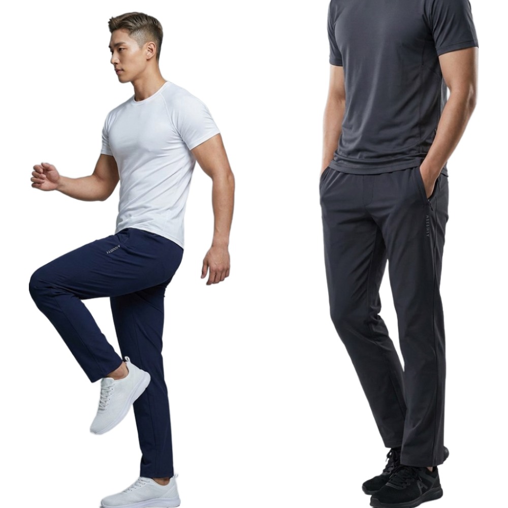 아센티 1+1 아이스 냉감 스판 트레이닝 밴딩 츄리닝 바지 운동복 러닝복 작업복 배달 39,800원