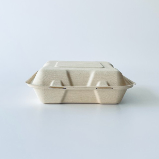 씨케이라이브 친환경 펄프 일체형 뚜껑 원칸 3칸 도시락용기, 1개, 50개 20,090원