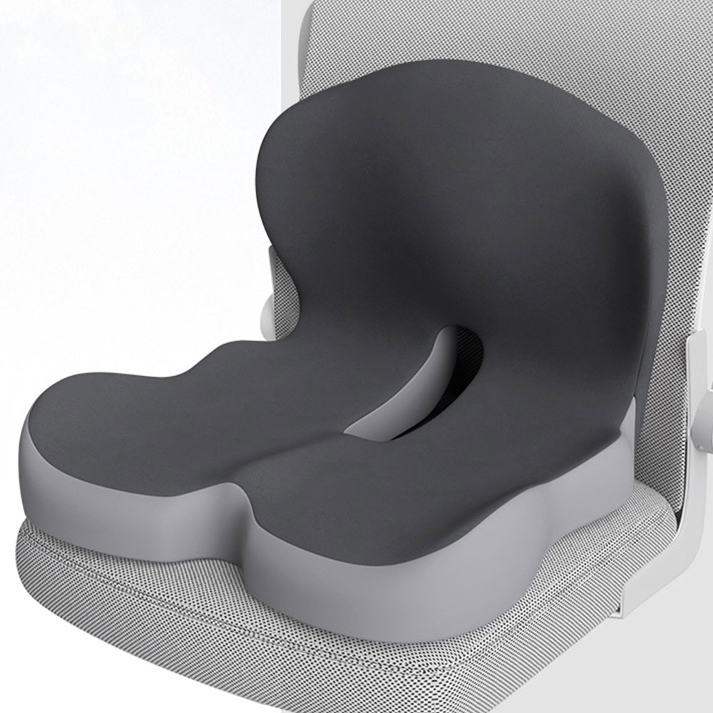 엔빙 바른자세 메모리폼 일체형허리쿠션 사무실의자 꼬리뼈방석 등받이 방석 24,900원