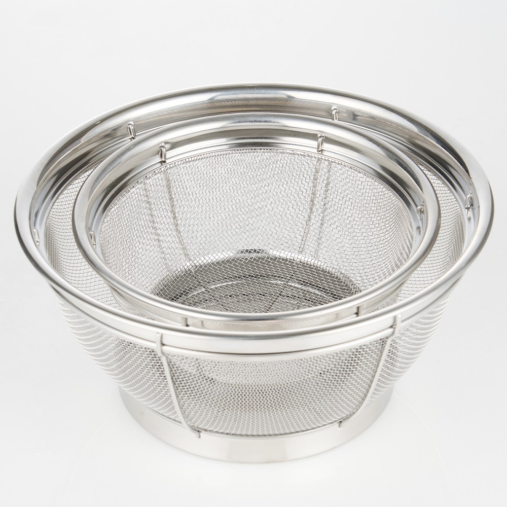 [스댕연구소] 스텐 바스켓 2종 세트 채반 야채 과일 채반 채망 소쿠리, 1개, 실버 14,800원
