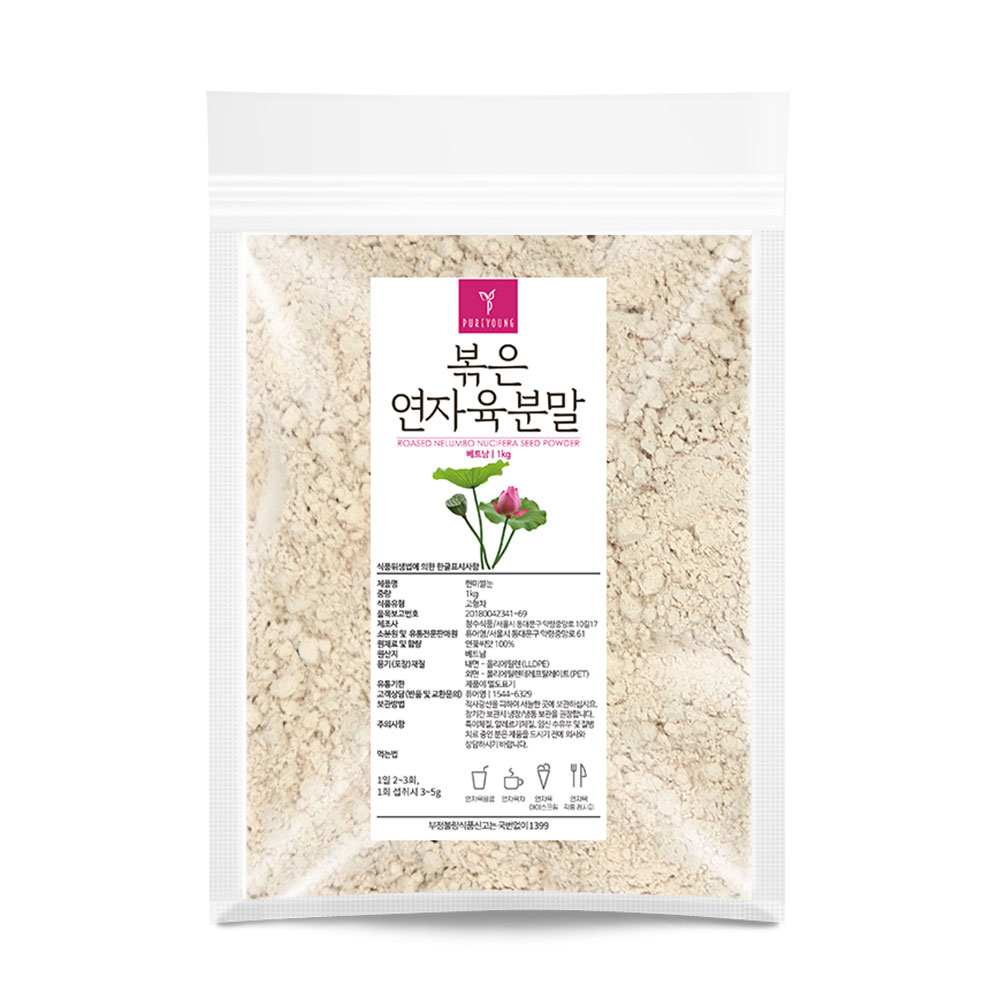 퓨어영 연자육분말 1kg 연꽃씨앗 연밥 연자육차 18,840원