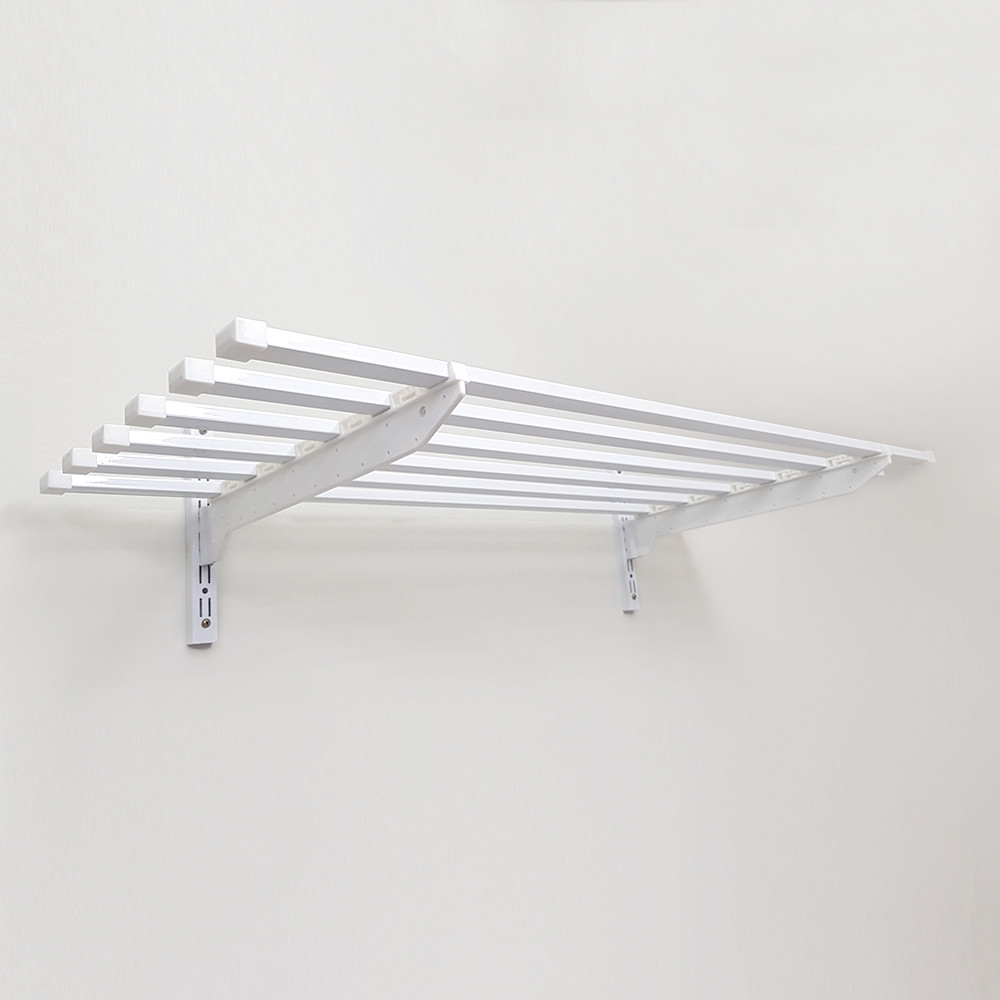 다용도 벽선반 직사각 베란다 수납 고정 철제 걸이 브라켓 1단, 1개 25,500원