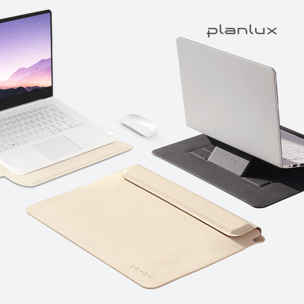 플랜룩스 3in 1 노트북 케이스 그램 맥북 가죽 파우치 38,900원